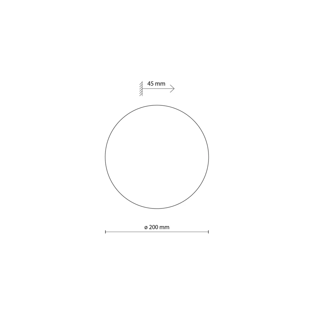 Applique Da Parete-Selezionato da Mazzolaluce Applique da parete disco bianco 20cm moderna
