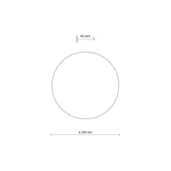 Applique Da Parete-Selezionato da Mazzolaluce Applique da parete disco bianco 30cm metallo moderno