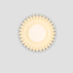 Applique Da Parete-Selezionato da Mazzolaluce Applique da parete effetto conchiglia crema ceramica