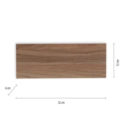 Applique Da Parete-Selezionato da Mazzolaluce Applique da parete effetto legno rettangolare led 5w 3000k