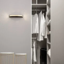 Applique Da Parete-Selezionato da Mazzolaluce Applique da parete elegante nera cristalli led 3000k
