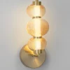 Applique Da Parete-Selezionato da Mazzolaluce Applique da parete elegante vetro ambrato led 3000k