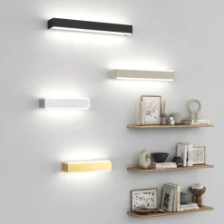 Applique Da Parete-Top Light Applique da parete foglia argento rettangolare led 18w bios