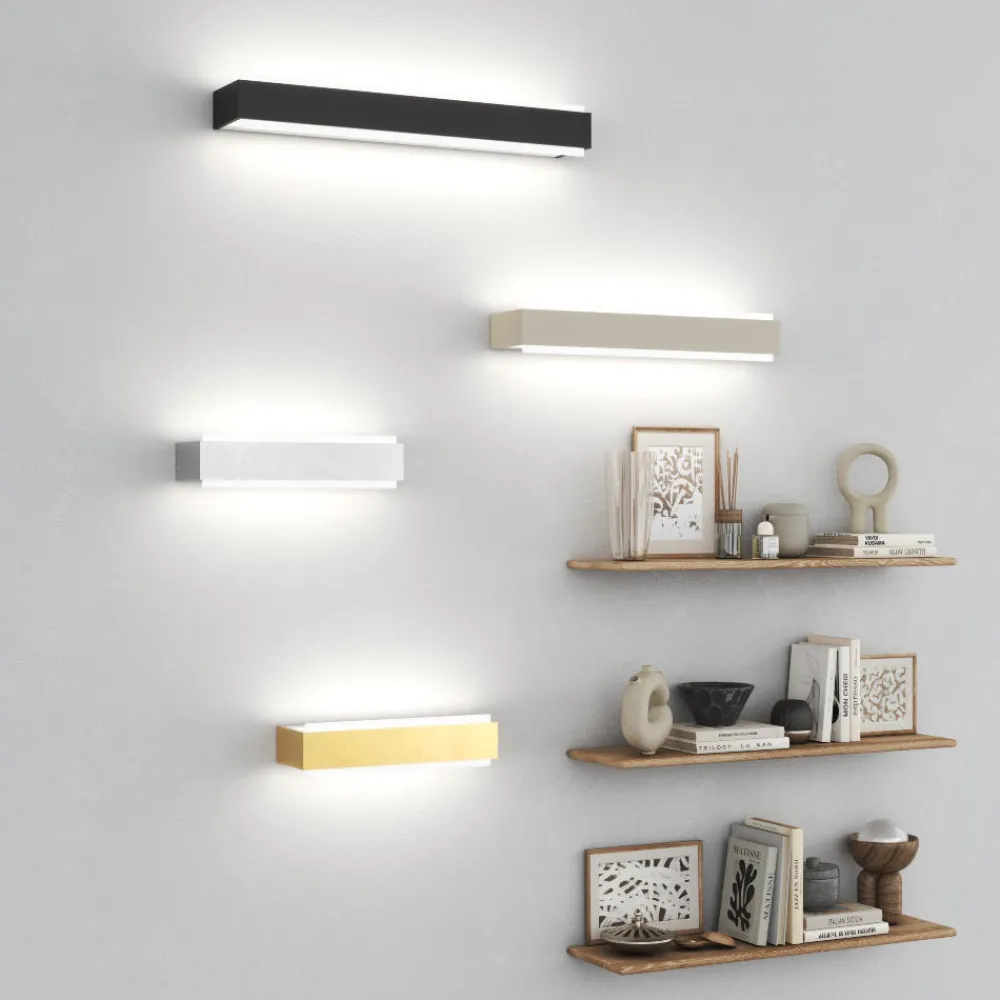 Applique Da Parete-Top Light Applique da parete foglia oro bios 18w 3000k 4000k