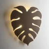 Applique Da Parete-Selezionato da Mazzolaluce Applique da parete grande foglia monstera marrone