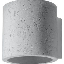 Applique Da Parete-Selezionato da Mazzolaluce Applique da parete in cemento grigio design moderno