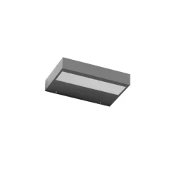 Applique Da Parete-Linea Light Applique da parete led 3000k regolo antracite
