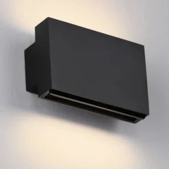 Applique Da Parete-Selezionato da Mazzolaluce Applique da parete led 3000k luce up&down nero opaco