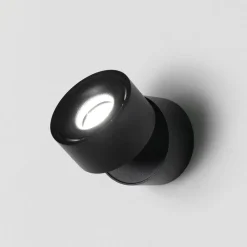 Applique Da Parete-Vivida International Applique da parete led 3000k nera orientabile vivida cyber