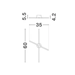 Applique Da Parete-Selezionato da Mazzolaluce Applique da parete led 16w cct nera minimalista