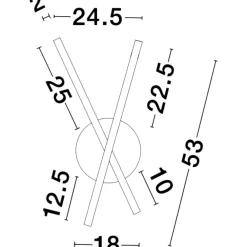 Applique Da Parete-Selezionato da Mazzolaluce Applique da parete led 18w 3000k moderna nero design