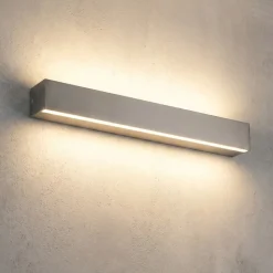 Applique Da Parete-Selezionato da Mazzolaluce Applique da parete led 17w 3000k rettangolare grigio