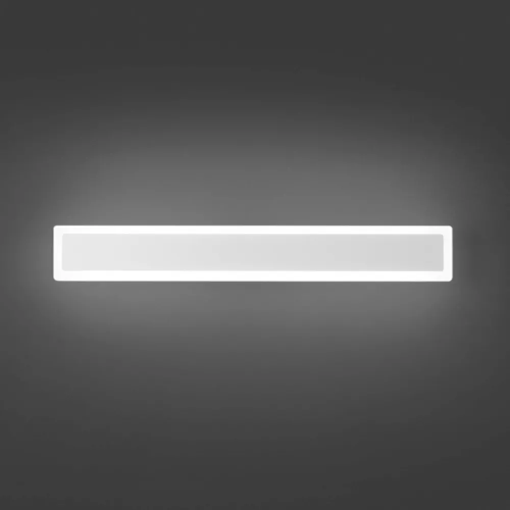 Applique Da Parete-Perenz Illuminazione Applique da parete led 17w rettangolare bianca wally