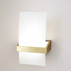 Applique Da Parete-Top Light Applique da parete legno oro vetro wood