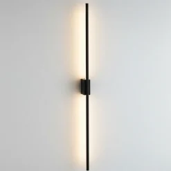 Applique Da Parete-Selezionato da Mazzolaluce Applique da parete moderna bacchetta nero led 15w 3000k