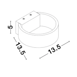 Applique Da Parete-Selezionato da Mazzolaluce Applique da parete moderna bianca led 6w 3000k