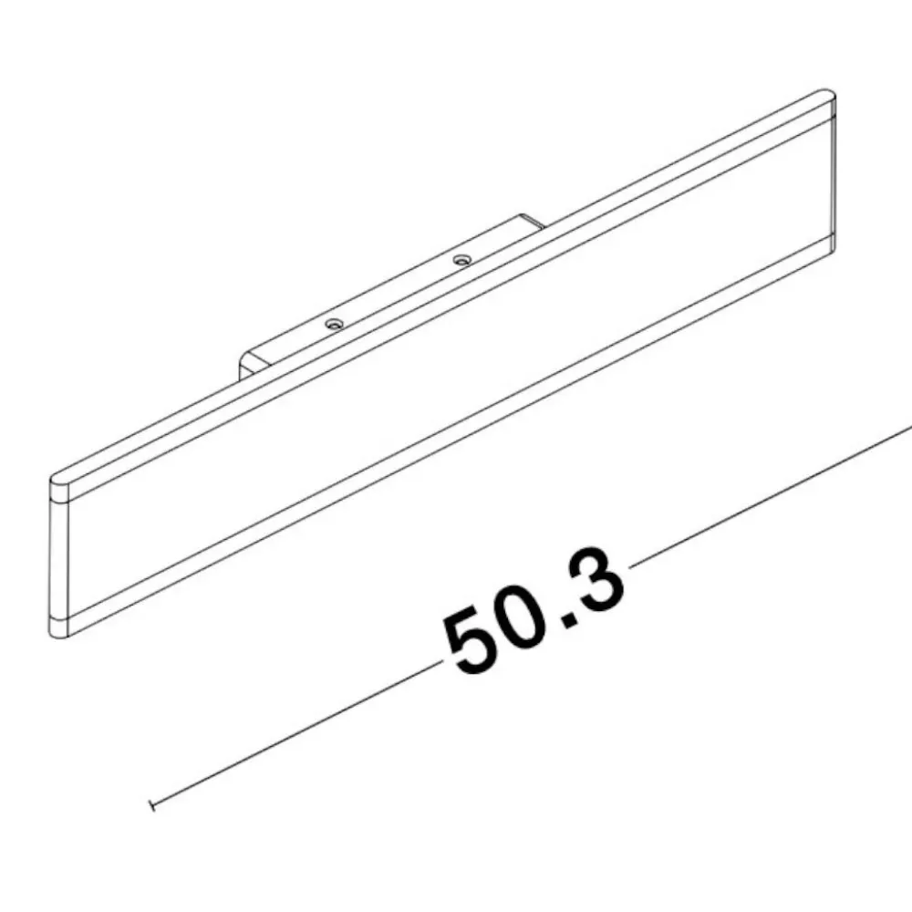 Applique Da Parete-Selezionato da Mazzolaluce Applique da parete moderna bianco led 3000k 50 cm