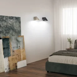 Applique Da Parete-Vivida International Applique da parete moderna cono antracite vivida luminelle