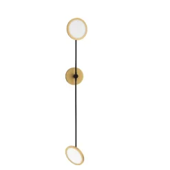 Applique Da Parete-Selezionato da Mazzolaluce Applique da parete moderna led 3000k orientabili nero e oro