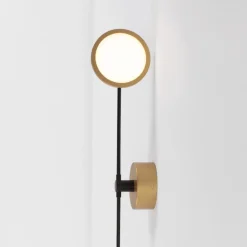 Applique Da Parete-Selezionato da Mazzolaluce Applique da parete moderna led 3000k orientabili nero e oro