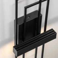 Applique Da Parete-Selezionato da Mazzolaluce Applique da parete moderna led 3200k rettangolare nera