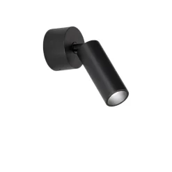 Applique Da Parete-IsyLuce Applique da parete nero led 5w 3000k focus slim