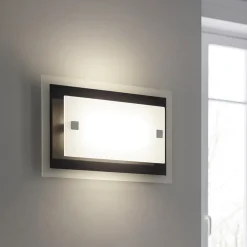Applique Da Parete-Top Light Applique da parete nero tray moderna