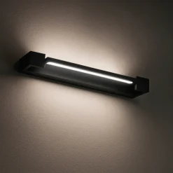 Applique Da Parete-Ondaluce Applique da parete orientabile nera led 3000k milo