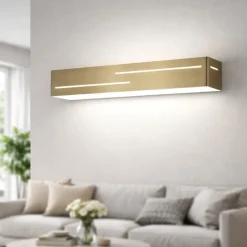 Applique Da Parete-Fabas Luce Applique da parete ottone led 18w 3000k