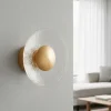 Applique Da Parete-Selezionato da Mazzolaluce Applique da parete ottone vetro decorato led 3000k 16 cm