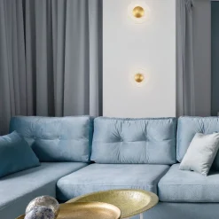 Applique Da Parete-Selezionato da Mazzolaluce Applique da parete ottone vetro decorato led 3000k 16 cm