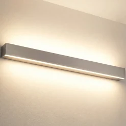 Applique Da Parete-Selezionato da Mazzolaluce Applique da parete rettangolare grigio led 24w 3000k moderna