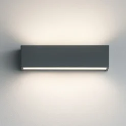 Applique Da Parete-Top Light Applique da parete rettangolare bios antracite led 12w 3000k 4000k