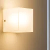 Applique Da Parete-Selezionato da Mazzolaluce Applique da parete soffitto cubo vetro bianco per interni