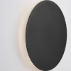 Applique Da Parete-Selezionato da Mazzolaluce Applique da parete tonda moderna nero led 3000k 30cm
