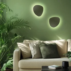 Applique Da Parete-Selezionato da Mazzolaluce Applique da parete verde 39 cm luce indiretta design moderna