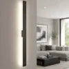 Applique Da Parete-Selezionato da Mazzolaluce Applique da parete verticale orizzontale marrone 100 cm moderna led 8w 3000k