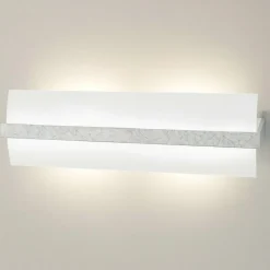Applique Da Parete-Top Light Applique da parete xl legno argento wood