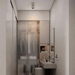 Applique Da Parete-Selezionato da Mazzolaluce Applique da soffitto grigio nickel orientabile
