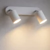 Applique Da Parete-Selezionato da Mazzolaluce Applique da soffitto parete bianco due luci orientabili