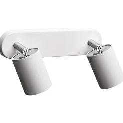 Applique Da Parete-Selezionato da Mazzolaluce Applique da soffitto parete bianco due luci orientabili