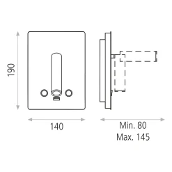 Applique Camera Da Letto-Selezionato da Mazzolaluce Applique da testata camera da letto multifunzione led 3000k usb nickel