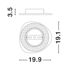 Applique Da Parete-Selezionato da Mazzolaluce Applique design moderna bianco da parete 8w 3000k