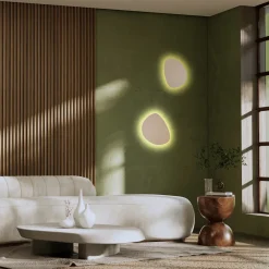 Applique Da Parete-Selezionato da Mazzolaluce Applique design moderna 49 cm luce indiretta metallo sabbia
