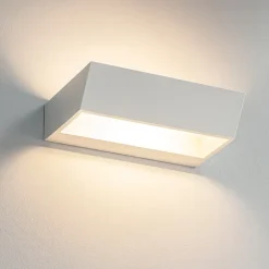 Applique Da Parete-IsyLuce Applique design moderna led 18w 3000k bianca