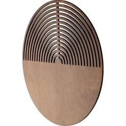 Applique Da Parete-Selezionato da Mazzolaluce Applique design moderna tondo in legno quercia marrone luce a parete