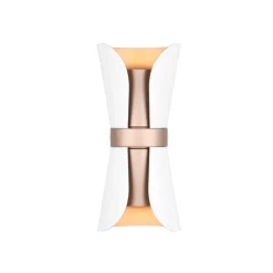 Applique Da Parete-Selezionato da Mazzolaluce Applique design moderno bianco caffe 2 luci biemissione