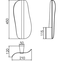 Applique Da Parete-Selezionato da Mazzolaluce Applique design moderno vela effetto vetro crepato led 3000k