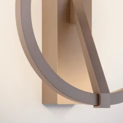 Applique Da Parete-Selezionato da Mazzolaluce Applique design tondo moderna moca caffe led 2700k-3000k-4000k