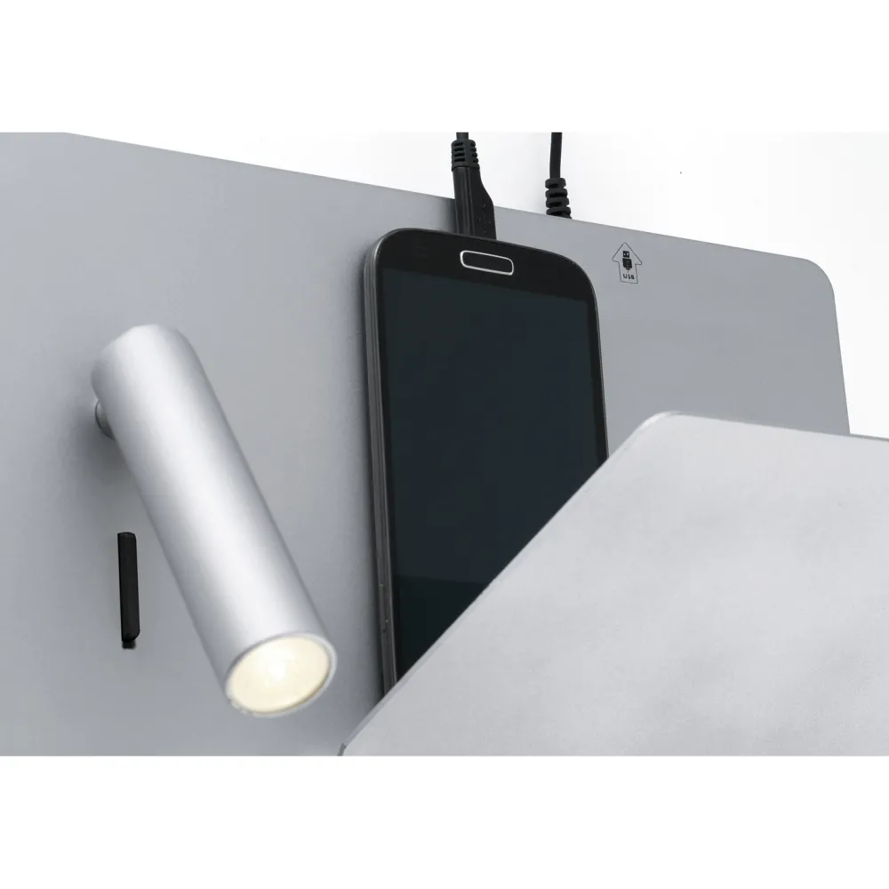 Applique Camera Da Letto-Selezionato da Mazzolaluce Applique destro bianco da comodino mensola presa usb
